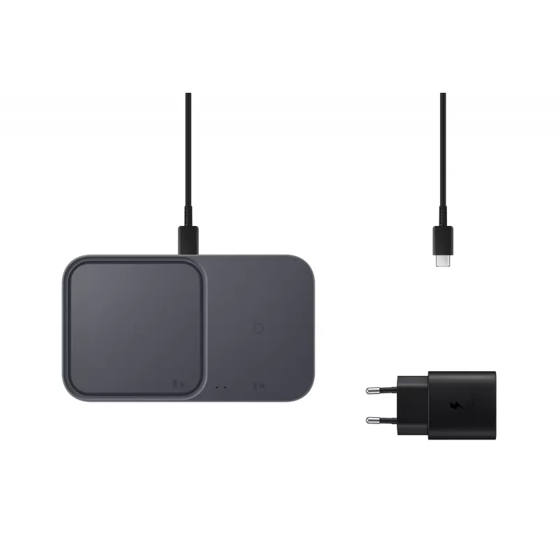 Bezprzewodowa wewnętrzna ładowarka USB Samsung EP-P5400 — 15 W, szary, do smartfona, słuchawek, smartwatcha