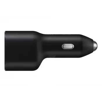 Ładowarka samochodowa Samsung EP-L4020 40W (wejście 12V) USB-C 25W+15W czarna do smartfonów