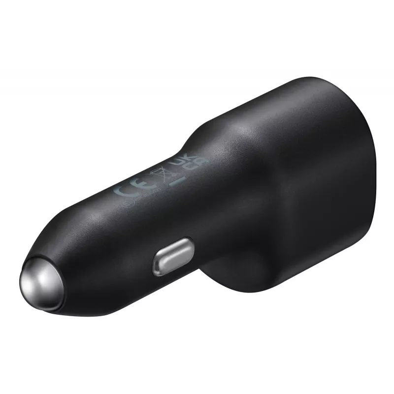 Ładowarka samochodowa Samsung EP-L4020 40W (wejście 12V) USB-C 25W+15W czarna do smartfonów