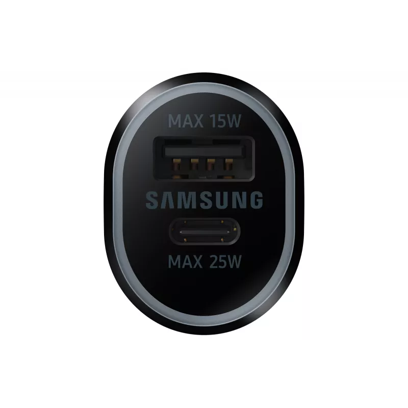 Ładowarka samochodowa Samsung EP-L4020 40W (wejście 12V) USB-C 25W+15W czarna do smartfonów