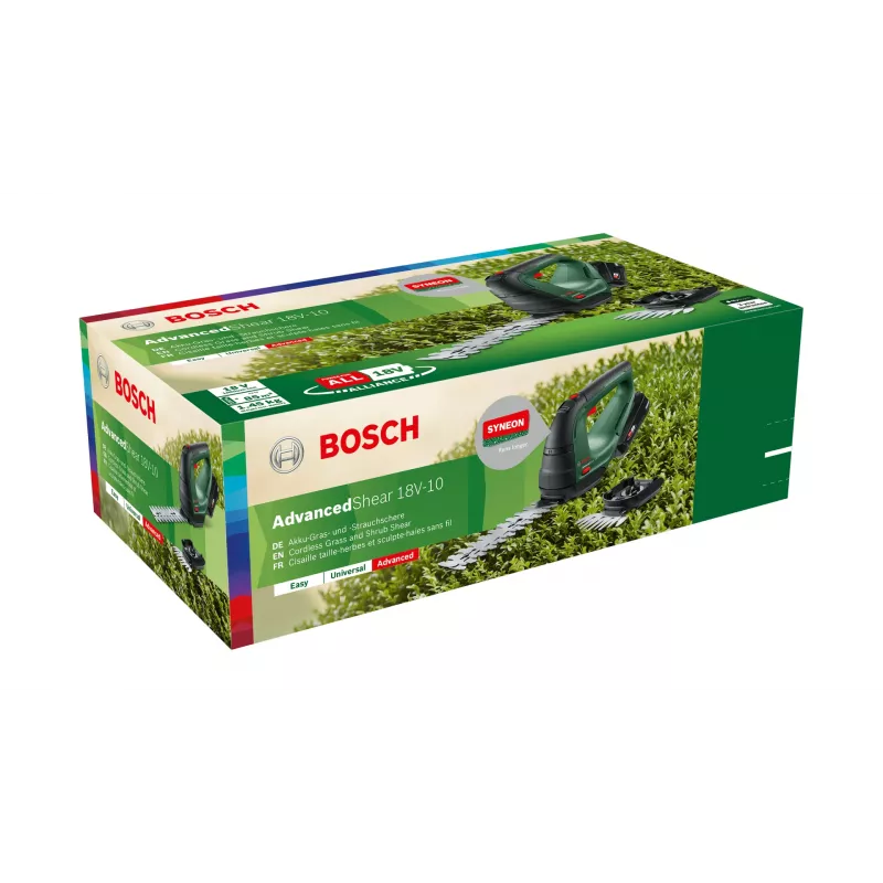 Bosch AdvancedShear 18V-10 bezprzewodowe nożyce do trawy 10 cm litowo-jonowe, czarne, zielone