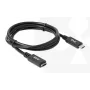Kabel przedłużający USB Gen1 Typ-C CLUB3D CAC-1531, 1 m, wtyk USB-C na 2× gniazdo USB-C, 5 Gb/s, PD 60 W, 4K@60 Hz
