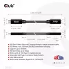 Kabel przedłużający USB Gen1 Typ-C CLUB3D CAC-1531, 1 m, wtyk USB-C na 2× gniazdo USB-C, 5 Gb/s, PD 60 W, 4K@60 Hz