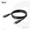 Kabel przedłużający USB Gen1 Typ-C CLUB3D CAC-1531, 1 m, wtyk USB-C na 2× gniazdo USB-C, 5 Gb/s, PD 60 W, 4K@60 Hz