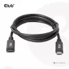 Kabel przedłużający USB Gen1 Typ-C CLUB3D CAC-1531, 1 m, wtyk USB-C na 2× gniazdo USB-C, 5 Gb/s, PD 60 W, 4K@60 Hz