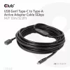 Aktywny adapter kablowy CLUB3D USB Gen1 Type-C na Type-A 5Gbps M/F 10m