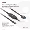Aktywny adapter kablowy CLUB3D USB Gen1 Type-C na Type-A 5Gbps M/F 10m