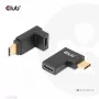 Zestaw 2 adapterów kątowych USB Type-C Gen2 CLUB3D CAC-1528 — USB-C na USB-C, obsługa 4K@120Hz
