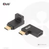 Zestaw 2 adapterów kątowych USB Type-C Gen2 CLUB3D CAC-1528 — USB-C na USB-C, obsługa 4K@120Hz