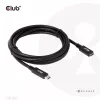 CLUB3D USB Gen1 Type-C Przedłużacz 5Gbps 60W(20V/3A) 4K60Hz M/F 2m/6.56ft
