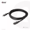 CLUB3D USB Gen1 Type-C Przedłużacz 5Gbps 60W(20V/3A) 4K60Hz M/F 2m/6.56ft