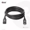 CLUB3D USB Gen1 Type-C Przedłużacz 5Gbps 60W(20V/3A) 4K60Hz M/F 2m/6.56ft
