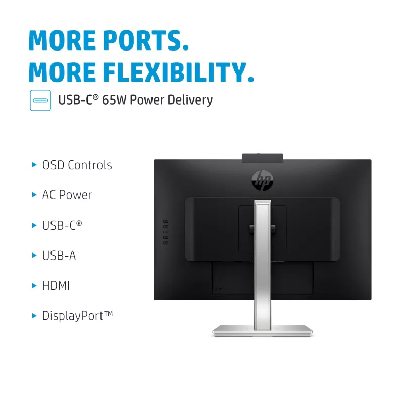 Monitor konferencyjny HP E-Series E27m G4 QHD USB-C, 68,6 cm (27 cali), 2560 x 1440 pikseli, Quad HD, LCD, 5 ms, czarny