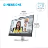 Monitor konferencyjny HP E-Series E27m G4 QHD USB-C, 68,6 cm (27 cali), 2560 x 1440 pikseli, Quad HD, LCD, 5 ms, czarny