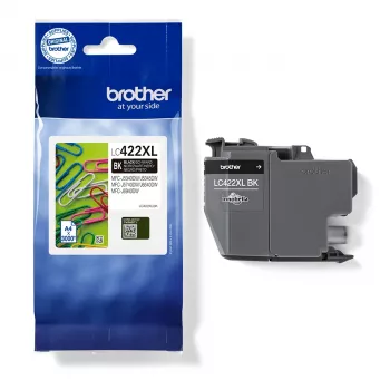 Kaseta z tuszem Brother LC422XLBK 1 szt. Oryginalny o wysokiej (XL) wydajności czarny