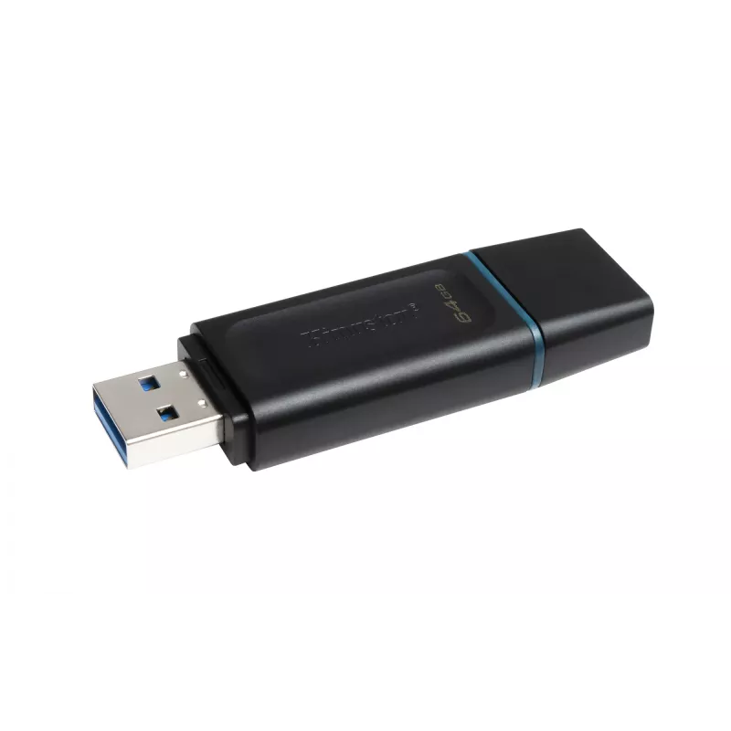 Pamięć USB Kingston DataTraveler Exodia 64 GB USB 3.2, czarna i turkusowa