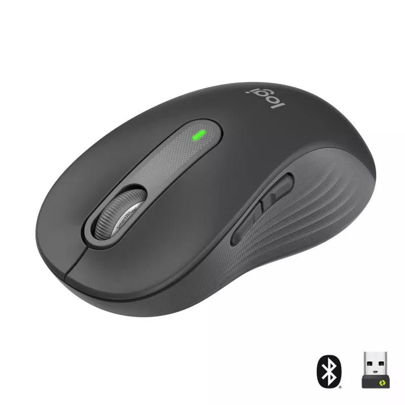 LOGITECH Signature M650 L Bezprzewodowa Mysz - Dla Dużych Dłoni - Praworęczna - Grafit