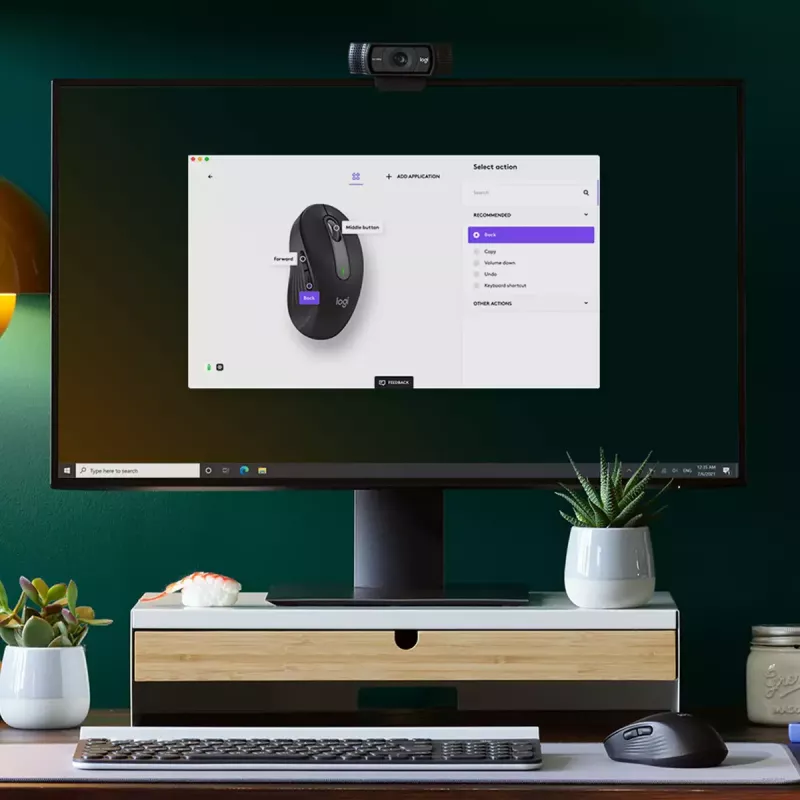 LOGITECH Signature M650 L Bezprzewodowa Mysz - Dla Dużych Dłoni - Praworęczna - Grafit