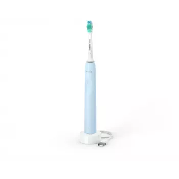 Soniczna szczoteczka elektryczna Philips HX3651/12 — tryb miękki, wbudowana bateria Li‑Ion, 1 końcówka, biało-niebieska