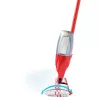 Mop VILEDA Spray Max z mikrofibry, do czyszczenia na sucho i mokro — głowica z tworzywa sztucznego, zbiornik na wodę 0,6 l, antybakteryjny, biało-czerwony