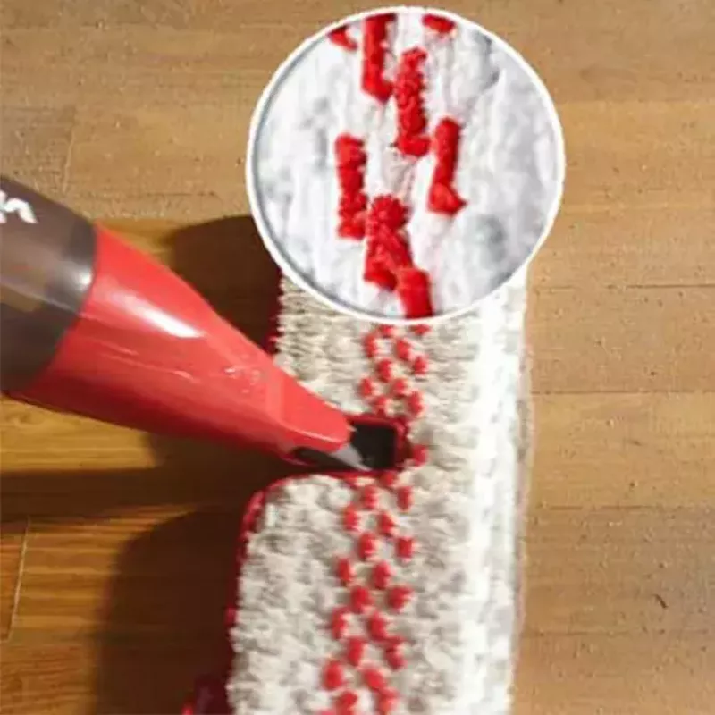 Mop VILEDA Spray Max z mikrofibry, do czyszczenia na sucho i mokro — głowica z tworzywa sztucznego, zbiornik na wodę 0,6 l, antybakteryjny, biało-czerwony