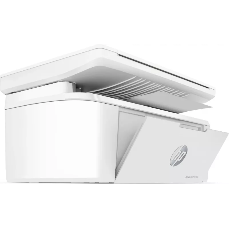 Wielofunkcyjna drukarka laserowa HP LaserJet MFP M140w — Mono, 20 str./min, 600×600 DPI, A4, Wi‑Fi, Ethernet, Biała