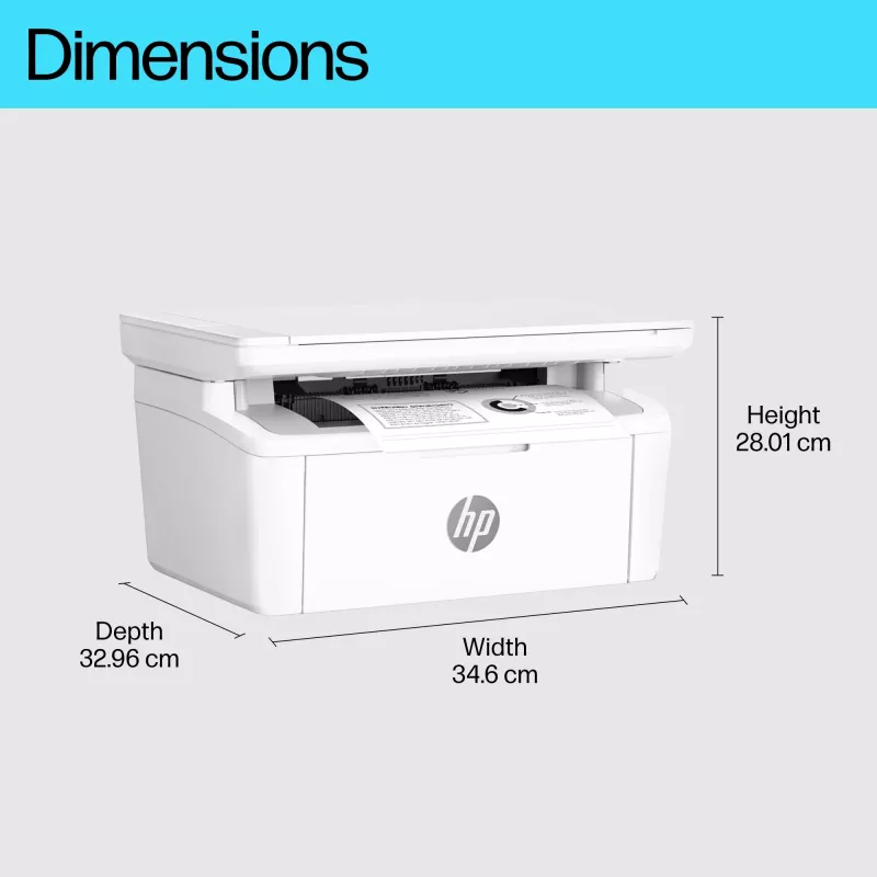 Wielofunkcyjna drukarka laserowa HP LaserJet MFP M140w — Mono, 20 str./min, 600×600 DPI, A4, Wi‑Fi, Ethernet, Biała