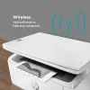 Wielofunkcyjna drukarka laserowa HP LaserJet MFP M140w — Mono, 20 str./min, 600×600 DPI, A4, Wi‑Fi, Ethernet, Biała