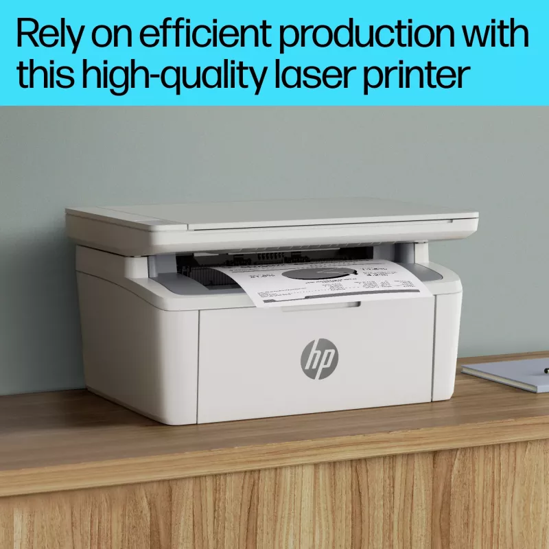Wielofunkcyjna drukarka laserowa HP LaserJet MFP M140w — Mono, 20 str./min, 600×600 DPI, A4, Wi‑Fi, Ethernet, Biała