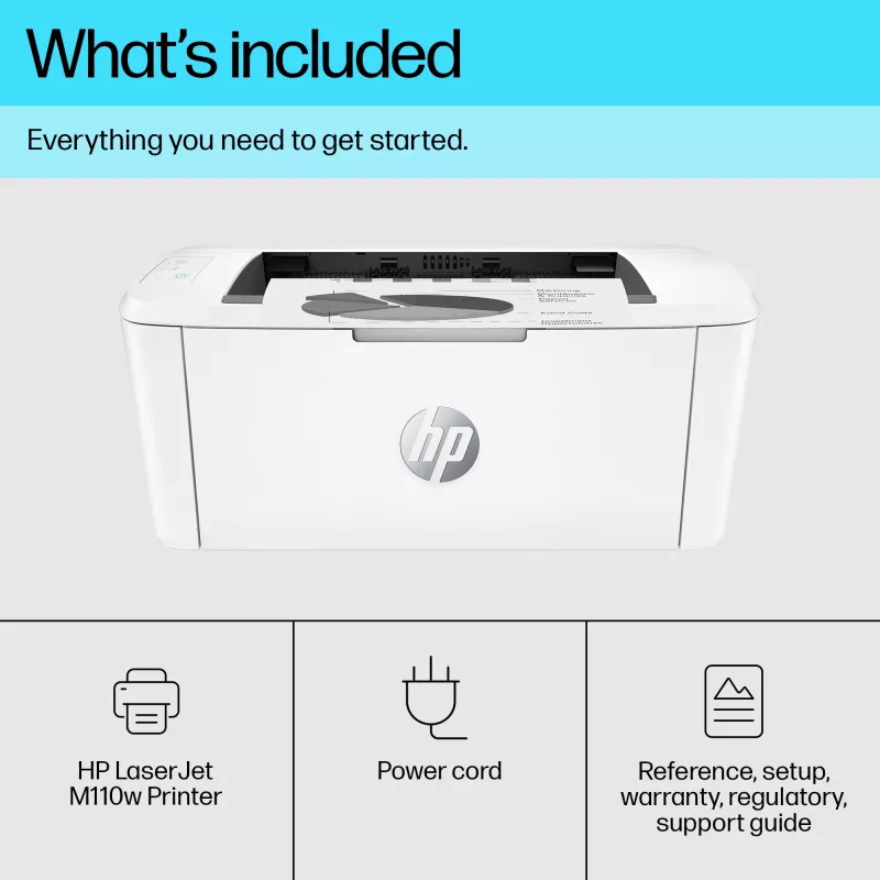 Drukarka HP LaserJet M110w, Laser, 600 x 600 DPI, A4, 20 ppm, Gotowa do sieci, Biała