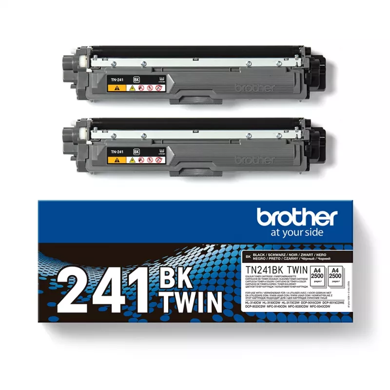 Toner Brother TN241BK - 2000 stron - Czarny - 2 szt.