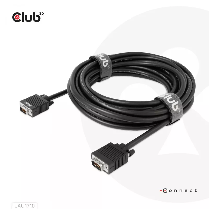 Kabel VGA dwukierunkowy M/M 10m/32,8ft CLUB3D CAC-1710