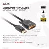 DisplayPort to VGA kabel M/M CLUB3D CAC-1012 2m