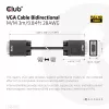 Kabel VGA dwukierunkowy M/M 3 m 28AWG CLUB3D CAC-1703
