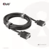 Kabel VGA dwukierunkowy M/M 3 m 28AWG CLUB3D CAC-1703