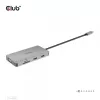 HUB CLUB3D USB Gen1 Type-C 9-in-1 z HDMI, VGA, 2x USB Gen1 Type-A, RJ45, slotami kart SD/Micro SD oraz żeńskim portem USB Gen1 Type-C