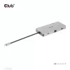 HUB CLUB3D USB Gen1 Type-C 9-in-1 z HDMI, VGA, 2x USB Gen1 Type-A, RJ45, slotami kart SD/Micro SD oraz żeńskim portem USB Gen1 Type-C