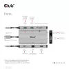 HUB CLUB3D USB Gen1 Type-C 9-in-1 z HDMI, VGA, 2x USB Gen1 Type-A, RJ45, slotami kart SD/Micro SD oraz żeńskim portem USB Gen1 Type-C
