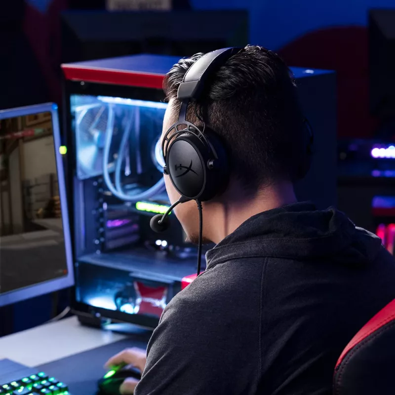 HyperX Cloud Alpha - Zestaw słuchawkowy do gier (czarno-czerwony)