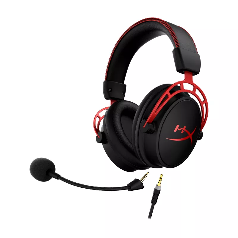 HyperX Cloud Alpha - Zestaw słuchawkowy do gier (czarno-czerwony)