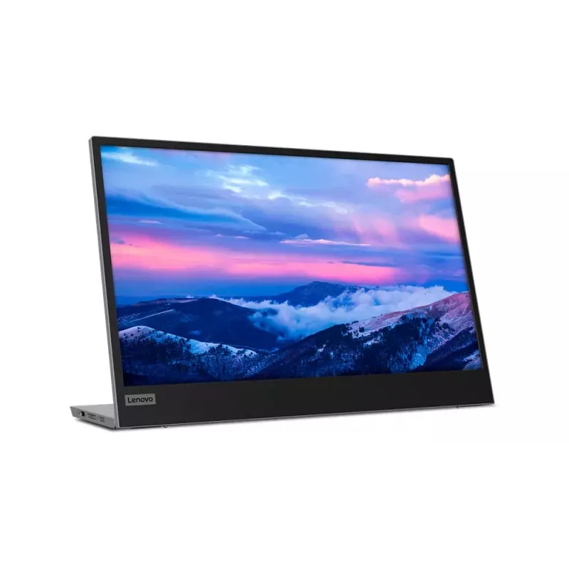 Monitor Lenovo L15 15.6 cala LED IPS Full HD 1920×1080, 60 Hz, 14 ms, 250 cd/m², USB-C PD 65 W, VESA, regulacja wysokości