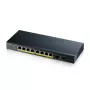 Zyxel GS1900-10HP Zarządzalny przełącznik L2 Gigabit Ethernet (10/100/1000) Power over Ethernet (PoE) Czarny