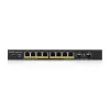 Zyxel GS1900-10HP Zarządzalny przełącznik L2 Gigabit Ethernet (10/100/1000) Power over Ethernet (PoE) Czarny