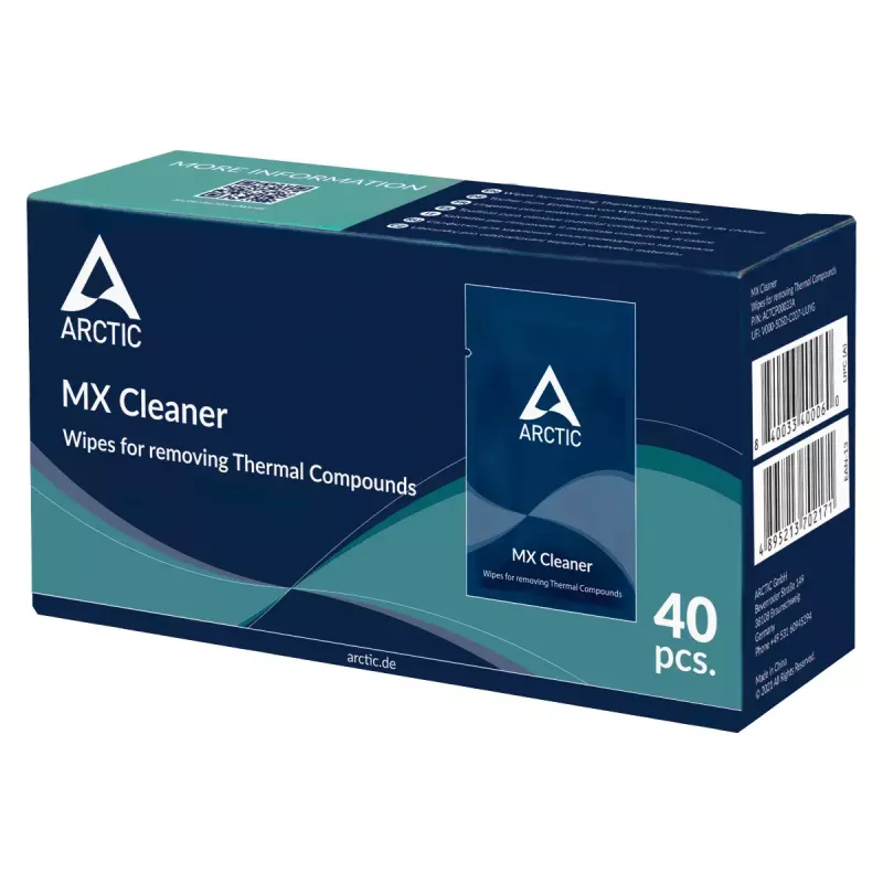 ARCTIC MX Cleaner - Chusteczki do usuwania past termoprzewodzących (40 sztuk)