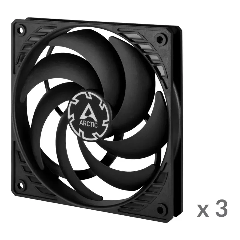 ARCTIC P12 Slim PWM PST Wentylator 120 mm zoptymalizowany pod kątem ciśnienia, z wbudowanym kablem Y
