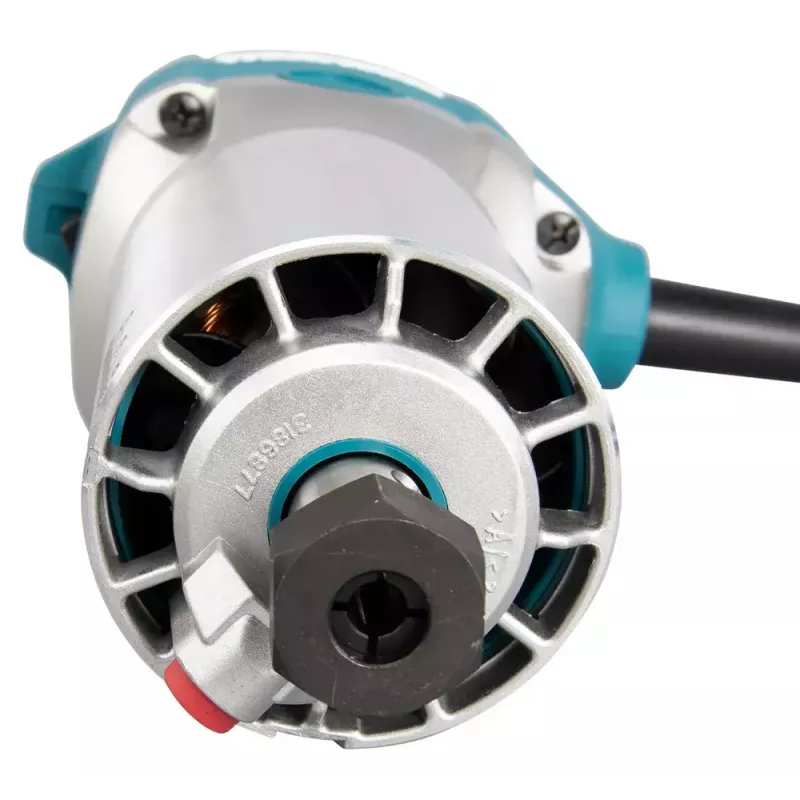 Frezarka Makita RT0702CX2J — 710 W, 10 000–34 000 obr./min, tuleja 8 mm, głębokość 0–40 mm, 1,8 kg