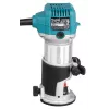 Frezarka Makita RT0702CX2J — 710 W, 10 000–34 000 obr./min, tuleja 8 mm, głębokość 0–40 mm, 1,8 kg
