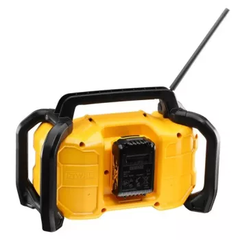 Radio przenośne DeWALT DCR029-QW DAB FM, zasilanie AC/DC, Bluetooth, ładowanie USB, wyświetlacz, czarny/żółty