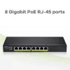 Zyxel GS1915-8EP Zarządzany L2 Gigabit Ethernet (10/100/1000) Power over Ethernet (PoE) Czarny