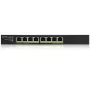 Zyxel GS1915-8EP Zarządzany L2 Gigabit Ethernet (10/100/1000) Power over Ethernet (PoE) Czarny